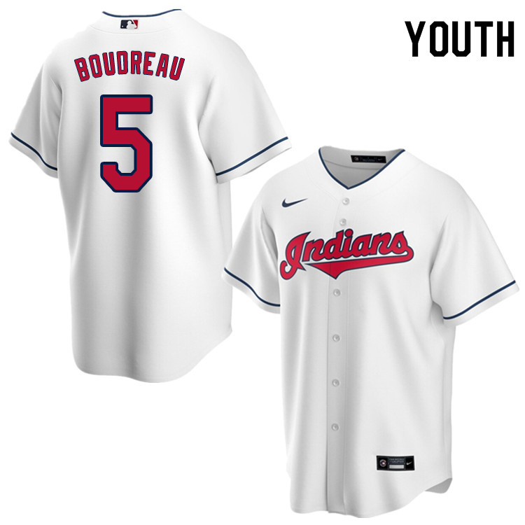 Nike Youth #5 Lou Boudreau Cleveland Indians Baseball Jerseys Sale-White